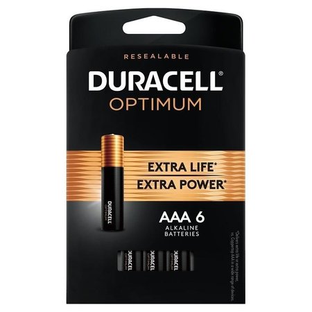 DURACELL 32641 Optimum Battery, 15 V Battery, AAA Battery, Alkaline 32648